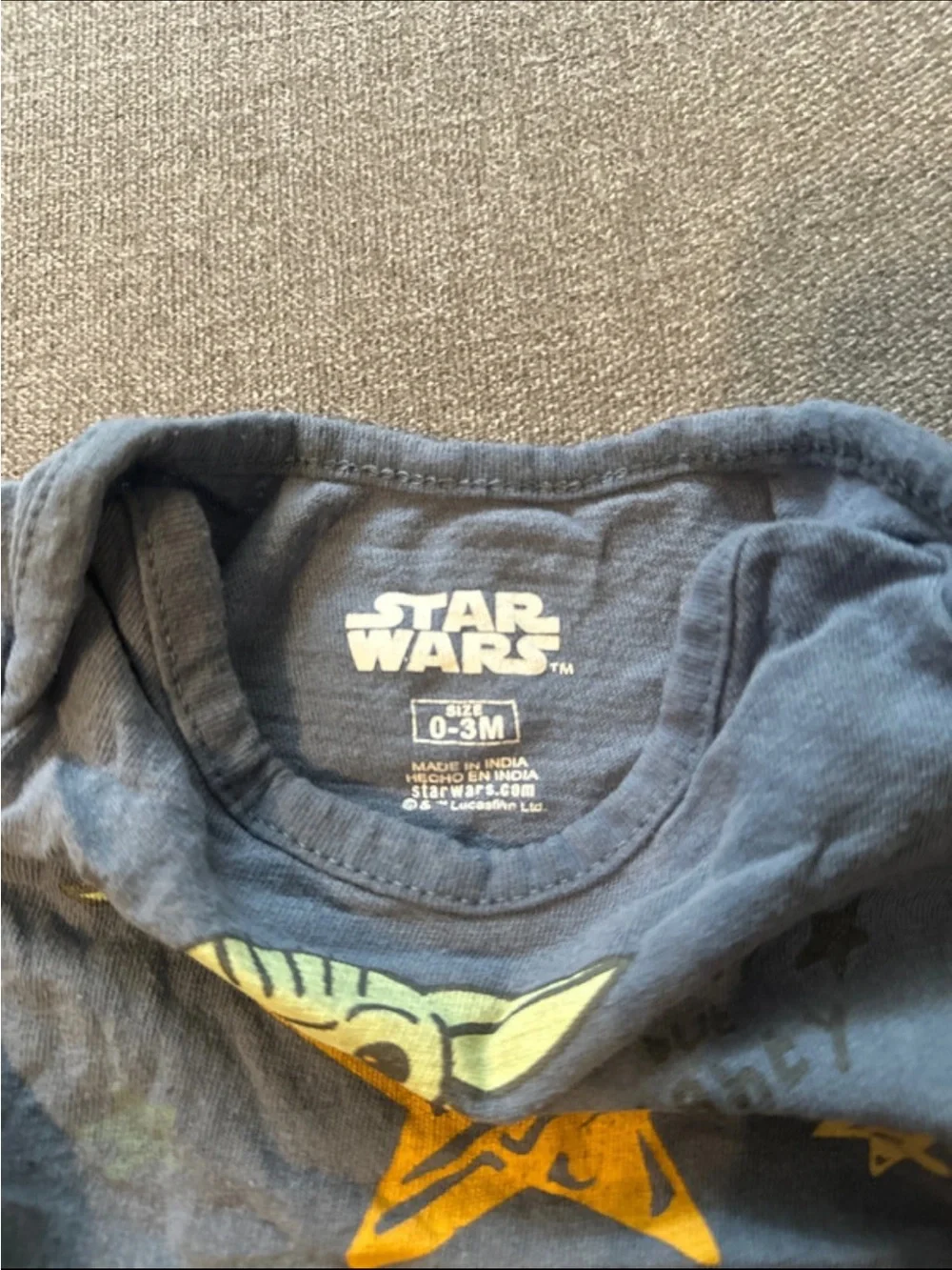 Star Wars Baby Yoda One-Piece Bodysuits Set - Green, Dark Green, Blue, Cream